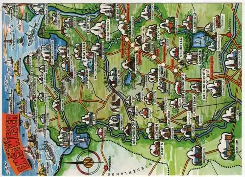 [Ansichtskarte] GERMANY - Zwischen Ems und Weser. 