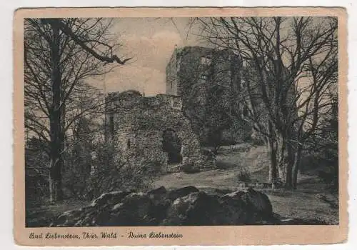 [Ansichtskarte] GERMANY - Burg Liebenstein / Thür. Wald - Ruine Liebenstein. 