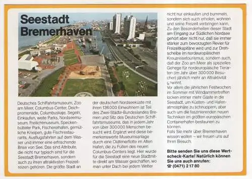 [Ansichtskarte] GERMANY - Seestadt Bremerhaven. 