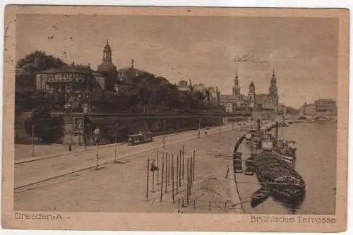 [Ansichtskarte] GERMANY - Dresden  - Brühlsche Terrasse. 