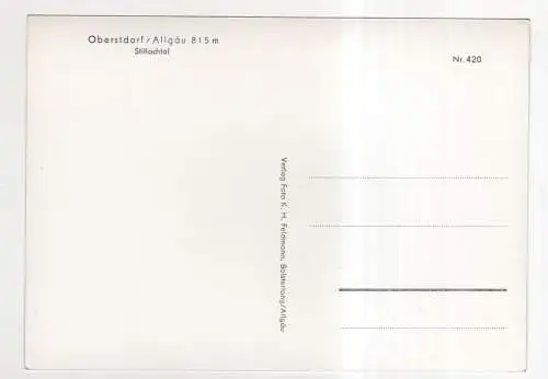 [Ansichtskarte] GERMANY - Oberstdorf - Stillachtal. 