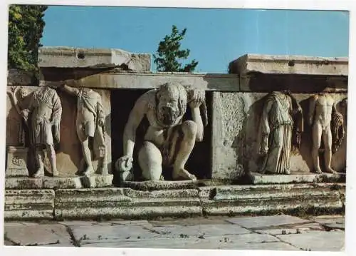 [Ansichtskarte] GREECE -  Athen - Bas-reliefs des Bacchus Theaters. 