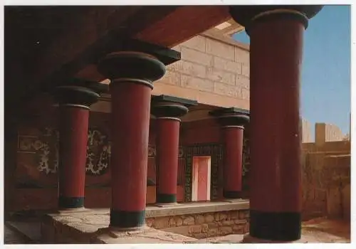 [Ansichtskarte] GREECE - Knossos - Das große Treppenhaus. 