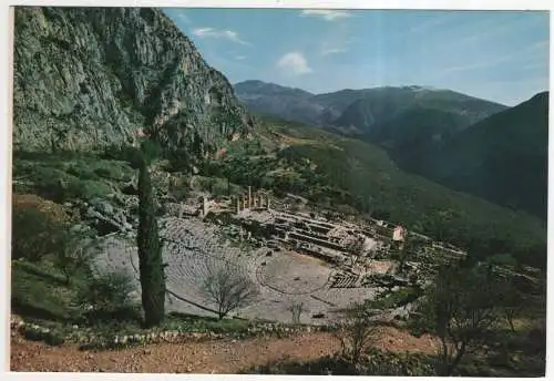 [Ansichtskarte] GREECE - Delphi - Theater und Apollotempel. 