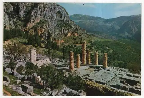 [Ansichtskarte] GREECE - Delphi - Ansicht des Apollotempels. 