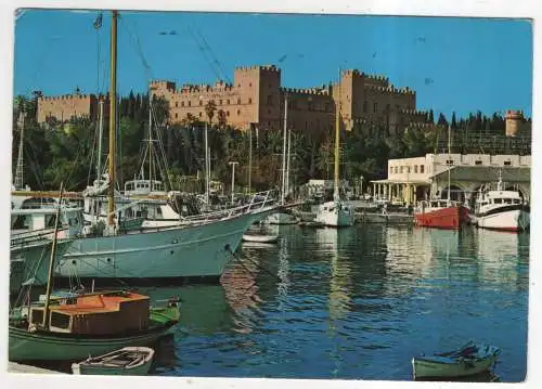 [Ansichtskarte] GREECE - Rhodos - Mandraki - Der Palast der Ritter. 