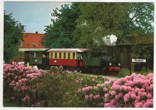 [Ansichtskarte] EISENBAHN - Dampfzug mit Lokomotive Hoya im Bhf. Asendorf. 