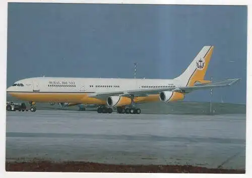 [Ansichtskarte] FLUGZEUG - Royal Brunei  Airlines - Airbus A 340-211. 