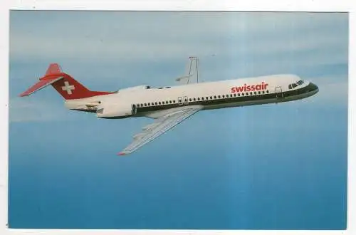 [Ansichtskarte] FLUGZEUG - Swissair - Fokker 100. 