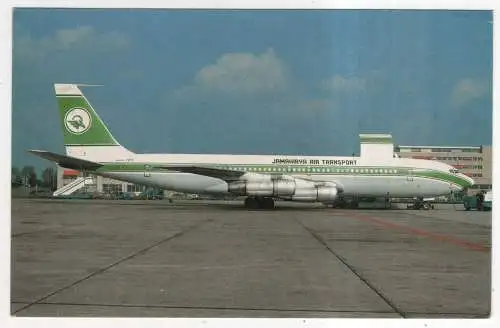 [Ansichtskarte] FLUGZEUG - Jamahirya Air Transport - Boeing B.707-348C at Amsterdam. 