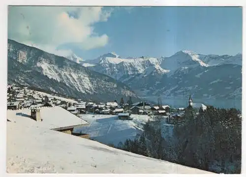 [Ansichtskarte] SWITZERLAND - Sigriswil / Thunersee - Mönch und Jungfrau. 