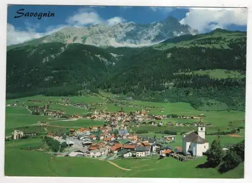 [Ansichtskarte] SWITZERLAND - Savognin am Julierpass mit Piz Mitgel. 