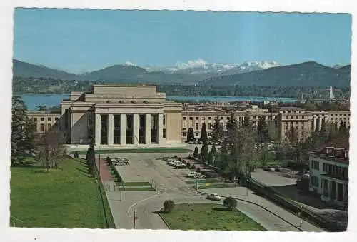 [Ansichtskarte] SWITZERLAND - Genève - Le Palais des Nations et le Mont Blanc. 