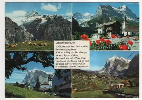 [Ansichtskarte] SWITZERLAND - Grindelwald - Grindelwalder Lied. 