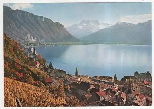 [Ansichtskarte] SWITZERLAND - Eglise de Montreux et Dents-du-Midi. 