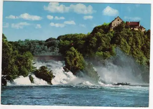 [Ansichtskarte] SWITZERLAND - Rheinfall mit Schloss Laufen. 