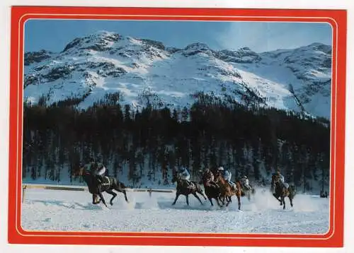 [Ansichtskarte] SWITZERLAND - St. Moritz - Bad - Pferderennen. 