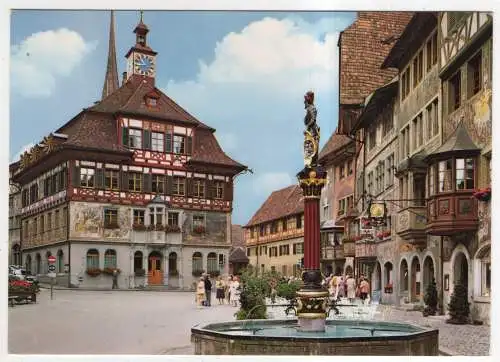 [Ansichtskarte] SWITZERLAND - Stein am Rhein - Rathausplatz. 