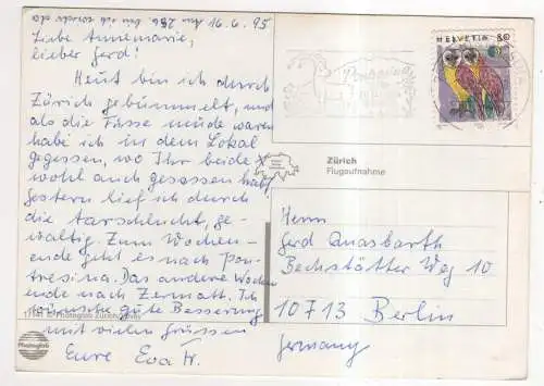 [Ansichtskarte] SWITZERLAND - Zürich. 