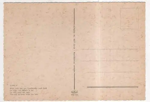 [Ansichtskarte] SWITZERLAND - Zürich. 
