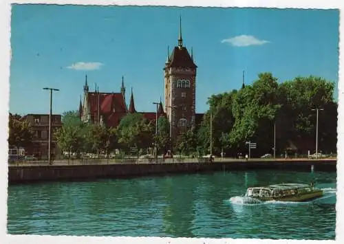 [Ansichtskarte] SWITZERLAND - Zürich - Blick auf Limmat und Landesmuseum. 