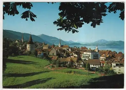 [Ansichtskarte] SWITZERLAND - Zug und die Alpen. 