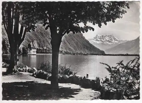 [Ansichtskarte] SWITZERLAND - Chateau de Chillon et les Dents du Midi. 