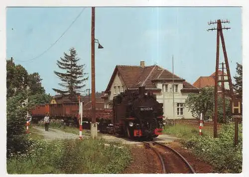 [Ansichtskarte] EISENBAHN - Schmalspurbahn Zittau-Oybin / Jonsdorf - Bf Olbersdorf-Oberdorf. 