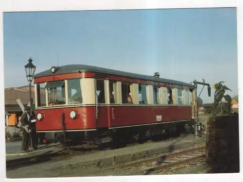 [Ansichtskarte] EISENBAHN - Dieseltriebwagen T42 im Bf. Bruchhausen-Vilsen. 