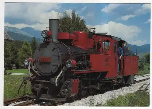 [Ansichtskarte] EISENBAHN - Taurachbahn - Dampflokomotive 899.01 im Bahnhof Mariapfarr. 