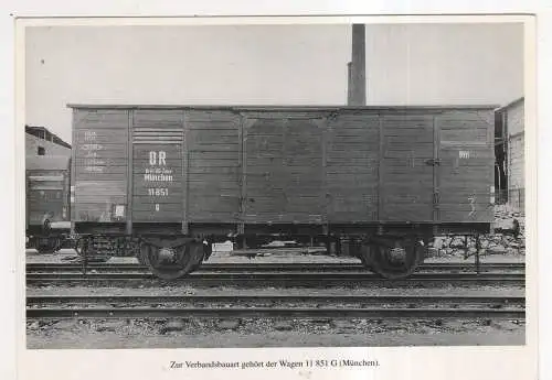 [Ansichtskarte] EISENBAHN - Wagen 11 851 G (München). 