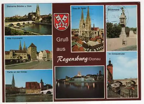 [Ansichtskarte] GERMANY - Regensburg / Donau. 