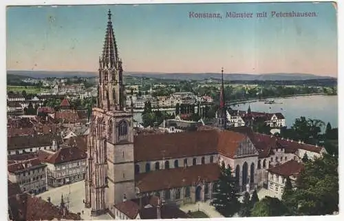 [Ansichtskarte] GERMANY - Konstanz - Münster mit Petershausen. 