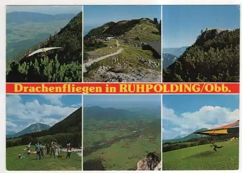 [Ansichtskarte] GERMANY - Ruhpolding / Obb. - Drachenfliegen. 