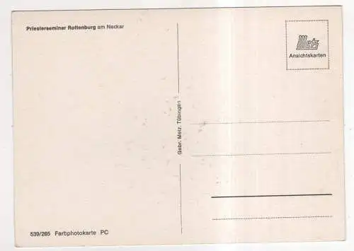[Ansichtskarte] GERMANY - Rottenburg am Neckar - Priesterseminar. 
