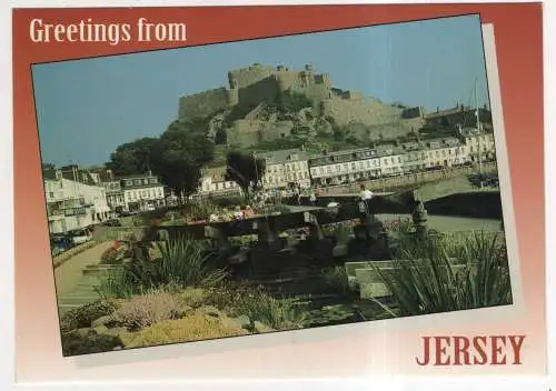 [Ansichtskarte] JERSEY - Gorey - Mont Orgueil Castle and Gardens. 