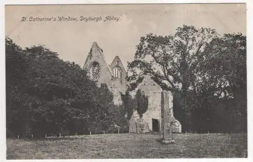 [Ansichtskarte] SCOTLAND - Dryburgh Abbey - St. Catherine's Window. 