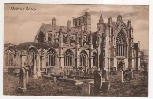 [Ansichtskarte] SCOTLAND - Melrose Abbey. 