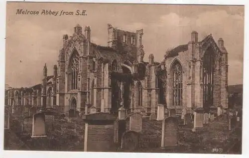 [Ansichtskarte] SCOTLAND - Melrose Abbey from S. E. 