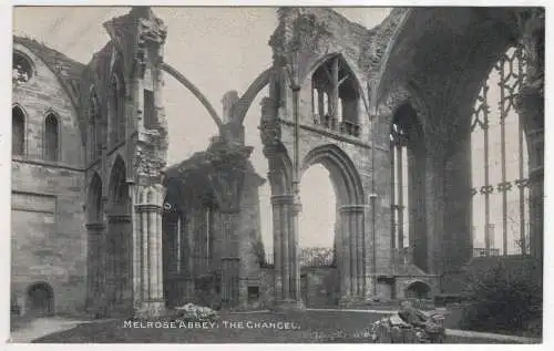 [Ansichtskarte] SCOTLAND - Melrose Abbey - The Chancel. 