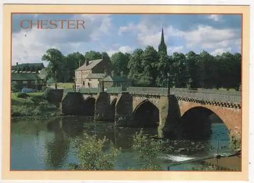 [Ansichtskarte] ENGLAND - Chester - The Old Dee Bridge looking to Handbridge. 