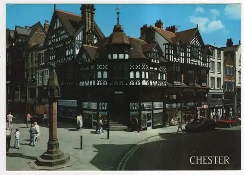 [Ansichtskarte] ENGLAND - Chester - The Cross. 