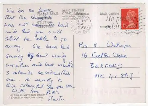 [Ansichtskarte] ENGLAND - Isles of Scilly - St. Mary's - Holy Vale. 
