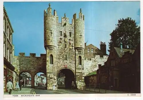 [Ansichtskarte] ENGLAND - York - Micklegate Bar. 