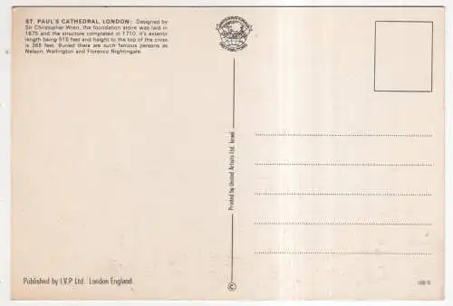[Ansichtskarte] ENGLAND - London -  St. Paul's Cathedral. 
