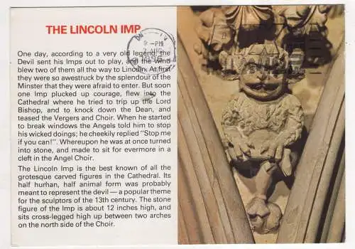 [Ansichtskarte] ENGLAND - The Lincoln IMP. 