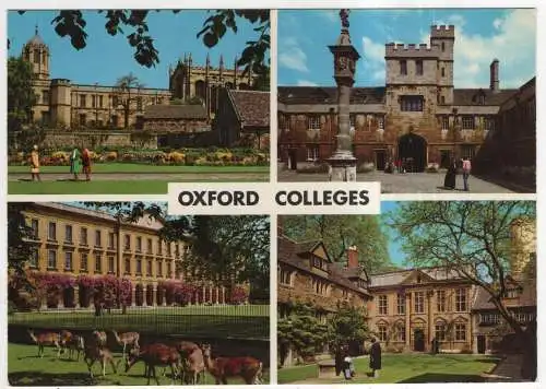 [Ansichtskarte] ENGLAND - Oxford Colleges. 