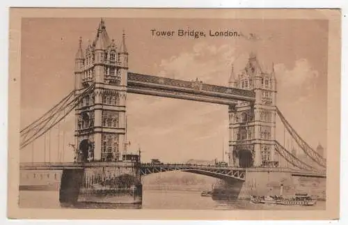 [Ansichtskarte] ENGLAND - London - Tower Bridge. 