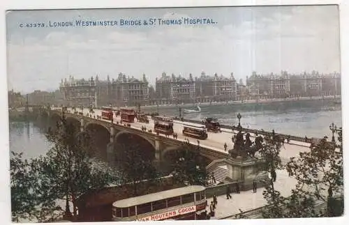 [Ansichtskarte] ENGLAND - London - Westminster Bridge & St Thomas' Hospital. 