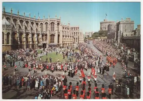 [Ansichtskarte] ENGLAND - Windsor Castle - The Garter Procession. 